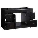 Wyndham 48 in. W x 21 in. D Ready to Assemble Bath Vanity Cabinet Only in Espresso