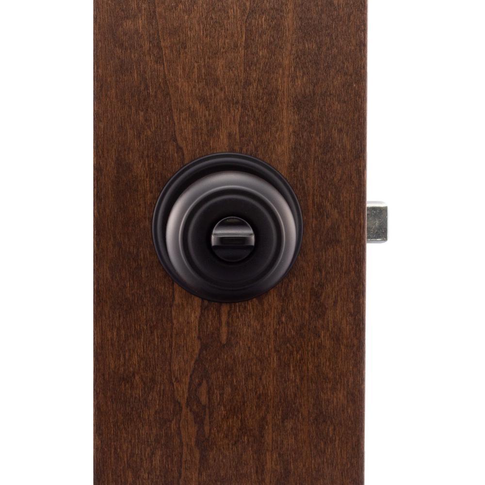 Colonial Black Privacy Bed/Bath Door Knob - Super Arbor
