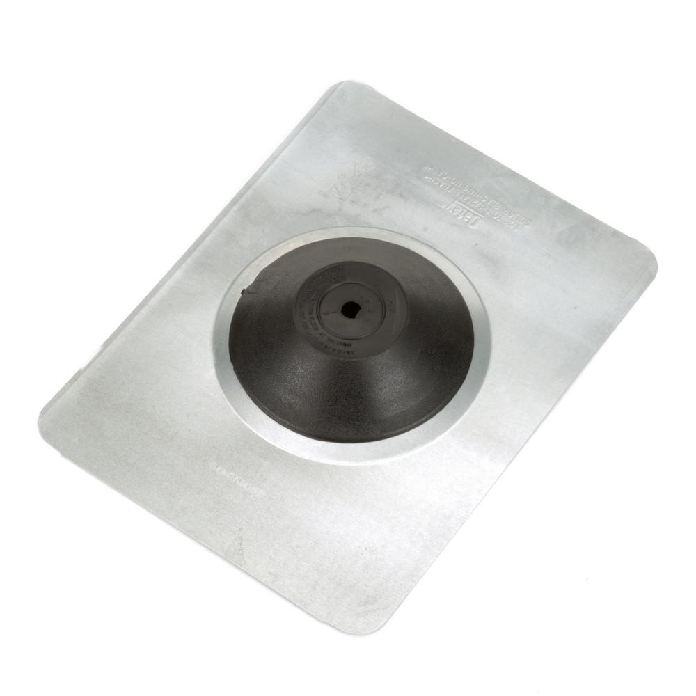 Aurora No-Calk 9-1/2 in. x 12-1/2 in. Solar Vent Pipe Roof Flashing with 1/2 in. - 1-1/2 in. Adjustable Diameter - Super Arbor