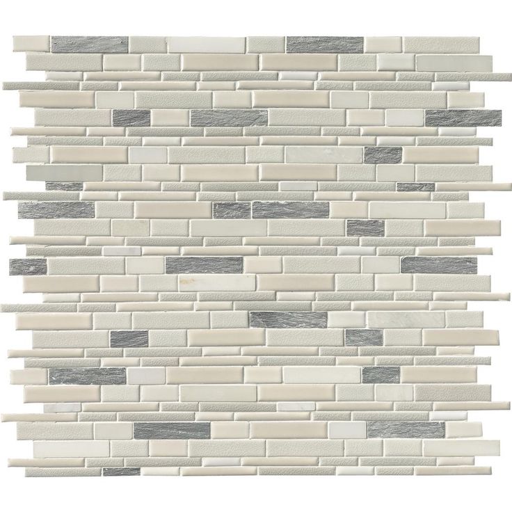 MSI Everest Interlocking 12 in. x 12 in. x 8 mm Textured Porcelain and Stone Mesh-Mounted Mosaic Tile (1 sq. ft.)