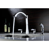 Soave Series 2-Handle Standard Kitchen Faucet in Polished Chrome - Super Arbor