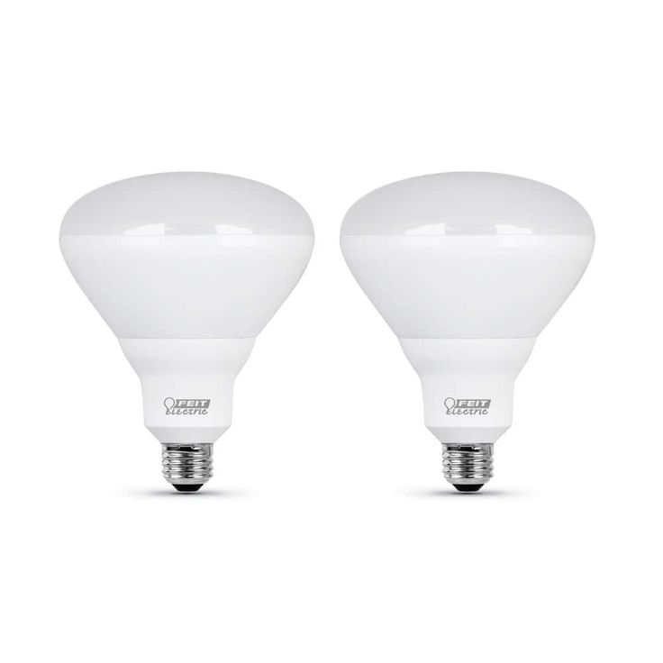 Feit Electric 65-Watt Equivalent BR40 Dimmable CEC Title 24 Compliant LED Energy Star 90+ CRI Flood Light Bulb, Soft White (2-Pack)