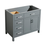 Hampton 42 in. W x 21.5 in. D Bath Vanity Cabinet Only in Grey - Super Arbor