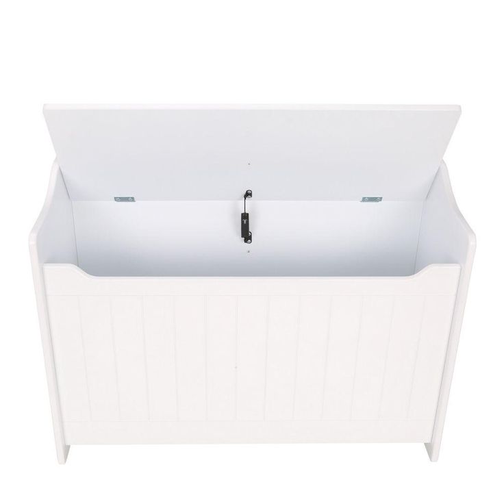 Catskill Ready to Assemble 32.75 x 24 x 14 in. Base Wooden Storage Bench in white