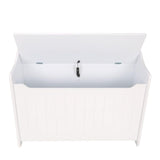 Catskill Ready to Assemble 32.75 x 24 x 14 in. Base Wooden Storage Bench in white