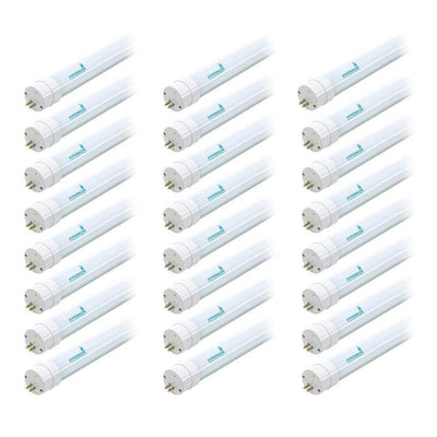 Hyperikon 22-Watt 45 in. 5000K Linear T5/T8 Dual-End Powered Ballast Bypass Frosted LED Tube Light Bulb (24-Pack) - Super Arbor