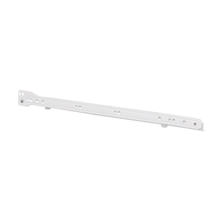 17-3/4 in. White Painted Steel Bottom-Mount Self-Closing Drawer Slides (1-pair)