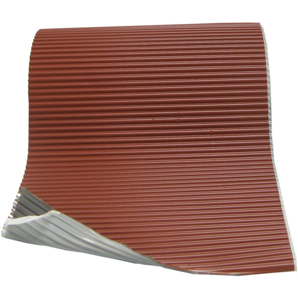 11.8 in. x 196.85 in. Aluminum Duroflex Corrugated Step Flashing - Super Arbor