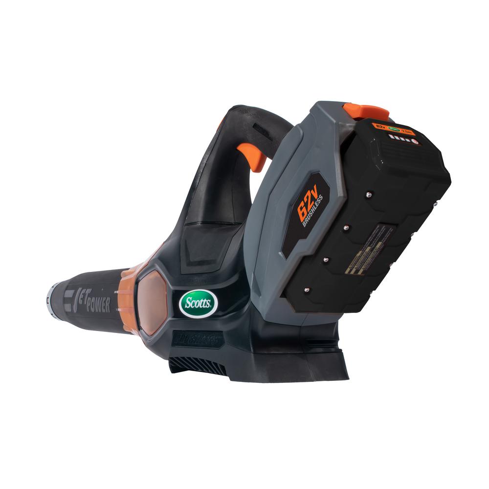 Scotts 140 MPH 500 CFM 62-Volt Lithium-Ion Cordless Handheld Leaf Blower - Super Arbor