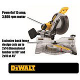 15 Amp Corded 12 in. Dual Bevel Sliding Compound Miter Saw - Super Arbor