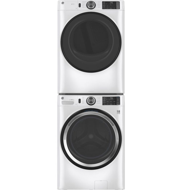 GE 32 in. 4.8 cu. ft. White Front Load Washing Machine with OdorBlock UltraFresh Vent System and Sanitize with Oxi