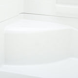 Varia Subway 30 in. x 60 in x 76 in. 4 -pc AcrylX Acrylic Finished Shower Stall w/Right Drain & Left Seat in White