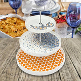 10.75 in. x 2.25 in. Chanukah 3-Tier Serving Tray