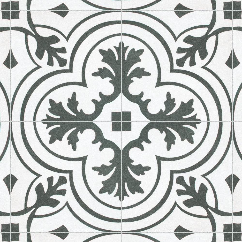Merola Tile Twenties Vintage Encaustic 7-3/4 in. x 7-3/4 in. Ceramic Floor and Wall Tile (11.11 sq. ft. / case)