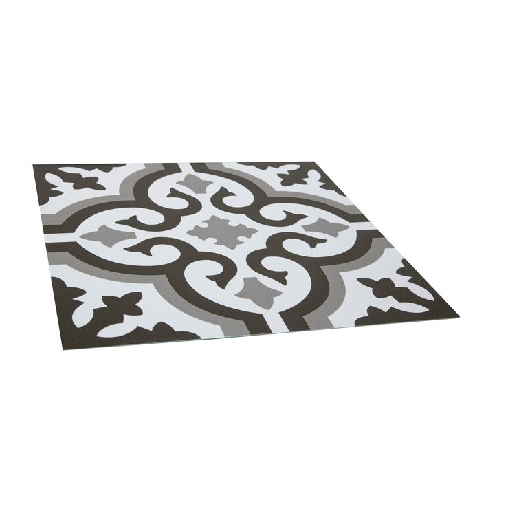 Style Selections Charlotte Deco 3-mil x 12-in W x 12-in L Water Resistant Peel and Stick Luxury Vinyl Tile Flooring