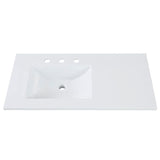 Style Selections Davies 36-in Gray Single Sink Bathroom Vanity with White Cultured Marble Top (Mirror Included)