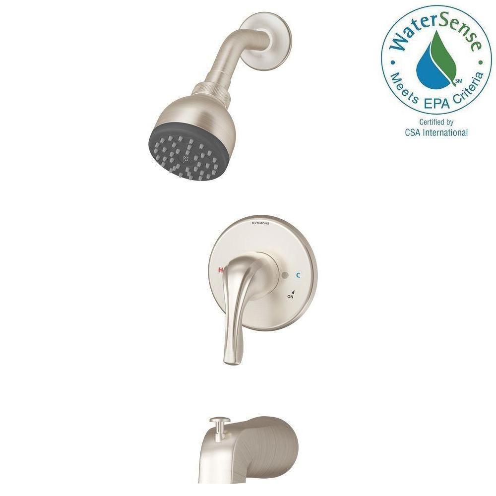 Origins Temptrol Single-Handle 1-Spray Tub and Shower Faucet in Satin Nickel (Valve Included) - Super Arbor