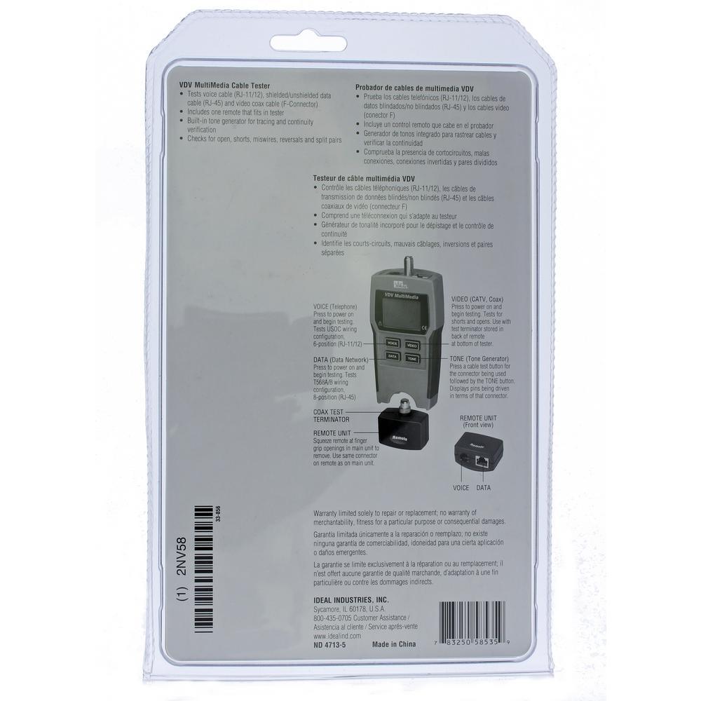 VDV Multimedia Cable Tester - Super Arbor