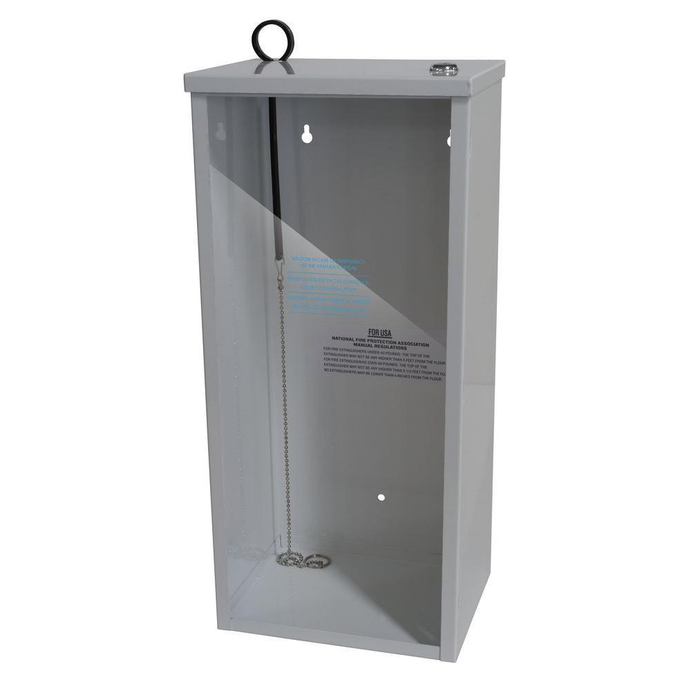 18.86 in. H x 8.11 in. W x 6.0 in. D 5 lbs. Steel Industrial Grade Fire Extinguisher Cabinet in White - Super Arbor