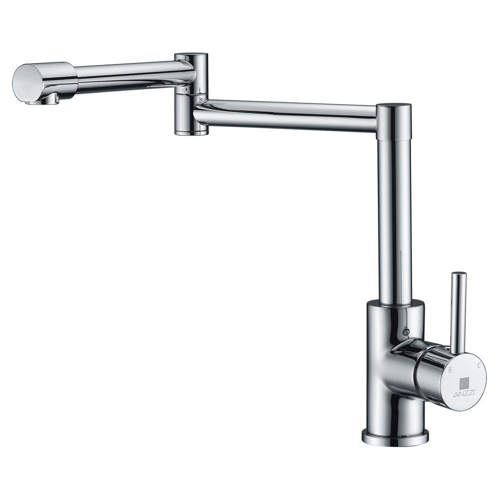 Manis Series Deck-Mounted Pot Filler in Polished Chrome - Super Arbor