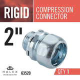 2 in. Rigid Threadless Compression Conduit Connector - Super Arbor