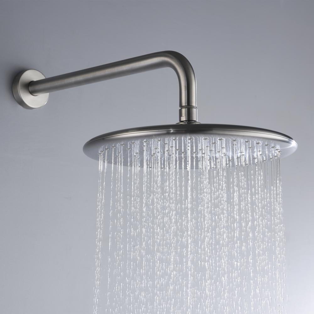 Meno Series Single-Handle 1-Spray Tub and Shower Faucet in Brushed Nickel - Super Arbor
