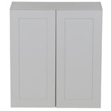 Cambridge Shaker Assembled 30x42x12.5 in. Wall Cabinet with 2 Soft Close Doors in White - Super Arbor