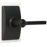 Latitude Aged Bronze Privacy Bed/Bath Door Lever with Century Trim - Super Arbor