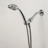 1-Spray 3.3 in. Single Wall Mount Handheld Shower Head in Chrome