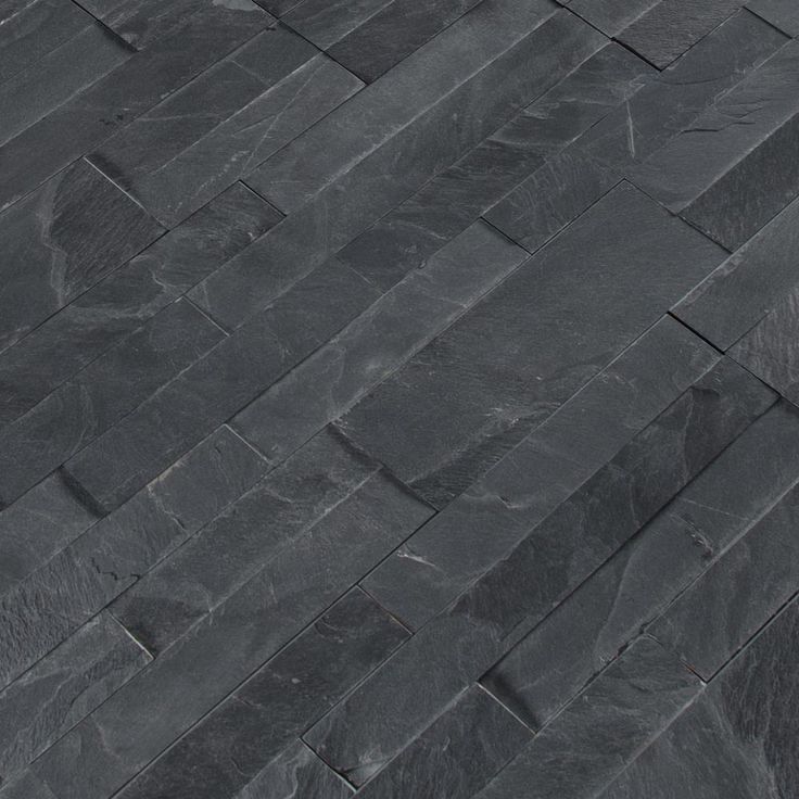 MSI Midnight Ash Veneer Peel and Stick 6 in. x 22 in. Honed Slate Wall Tile (13.80 sq. ft. / case)