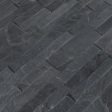 MSI Midnight Ash Veneer Peel and Stick 6 in. x 22 in. Honed Slate Wall Tile (13.80 sq. ft. / case)