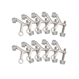 2-1/8 in. x 1-3/4 in. Satin Nickel Standard Hinge Pin Door Stop Value Pack (10 per Pack)