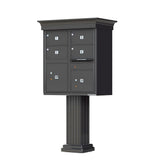 Vital 12-Mailboxes 1-Parcel Locker 1-Outgoing Pedestal Mount Cluster Box Unit - Super Arbor