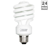 100-Watt Equivalent T3 Spiral Non-Dimmable E26 Base Compact Fluorescent CFL Light Bulb, Daylight 5000K (24-Pack) - Super Arbor