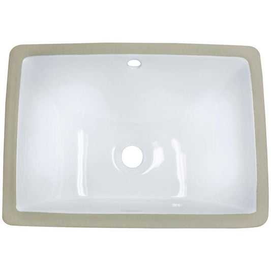 MR Direct Undermount Porcelain Bathroom Sink in White