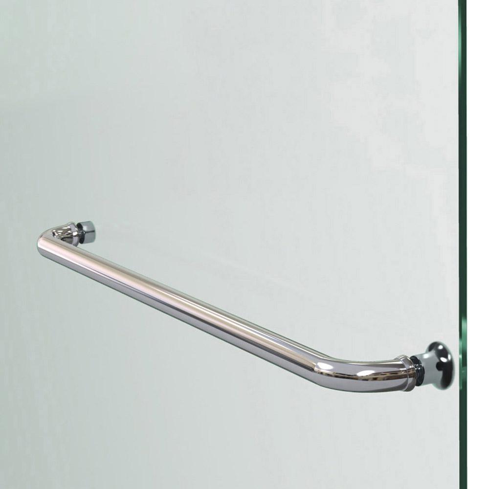 Aqua Ultra 48 in. x 58 in. Semi-Frameless Hinged Tub Door in Brushed Nickel - Super Arbor