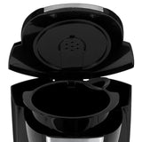 12-Cup Programmable Black Drip Coffee Maker with Glass Carafe, Built-In Timer and Automatic Shut-Off