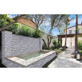 Alaska Gray 3D Ledger Panel 6 in. x 24 in. Honed Marble Wall Tile (10 cases / 60 sq. ft. / pallet)