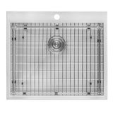 22 in. x 22 in. x 12 in. Deep Single Bowl Top Mount Stainless Steel Utility Sink - Super Arbor