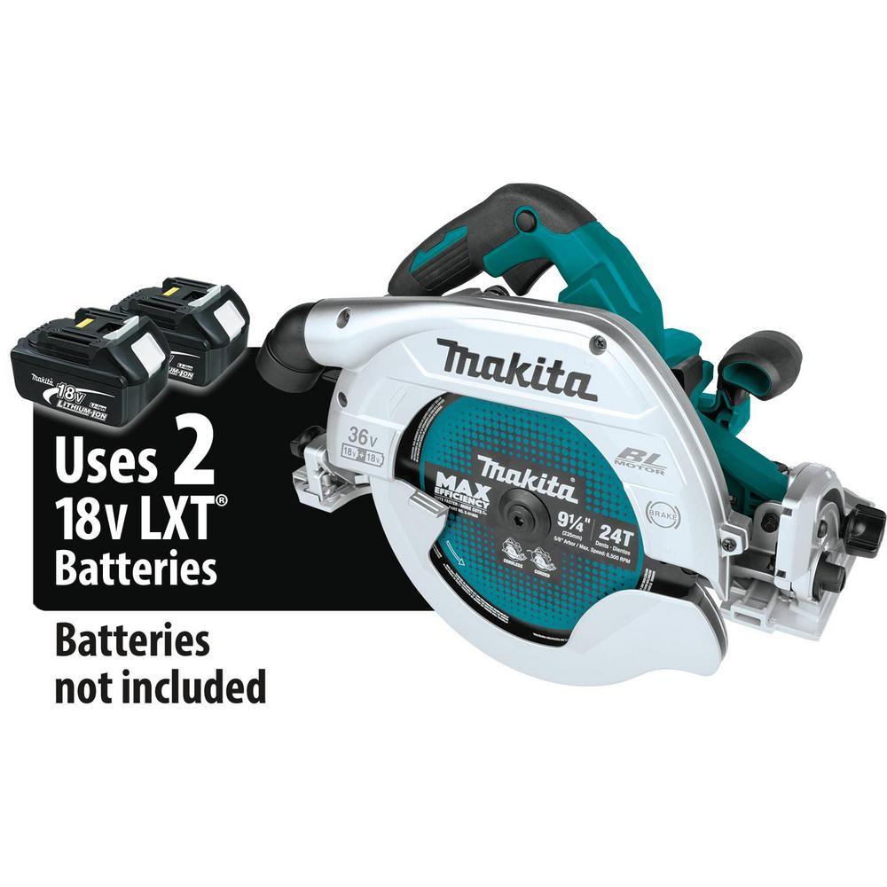 18-Volt x2 LXT Lithium-Ion (36-Volt) Brushless Cordless 9-1/4 in. Circular Saw w/Guide Rail Compatible Base (Tool Only) - Super Arbor