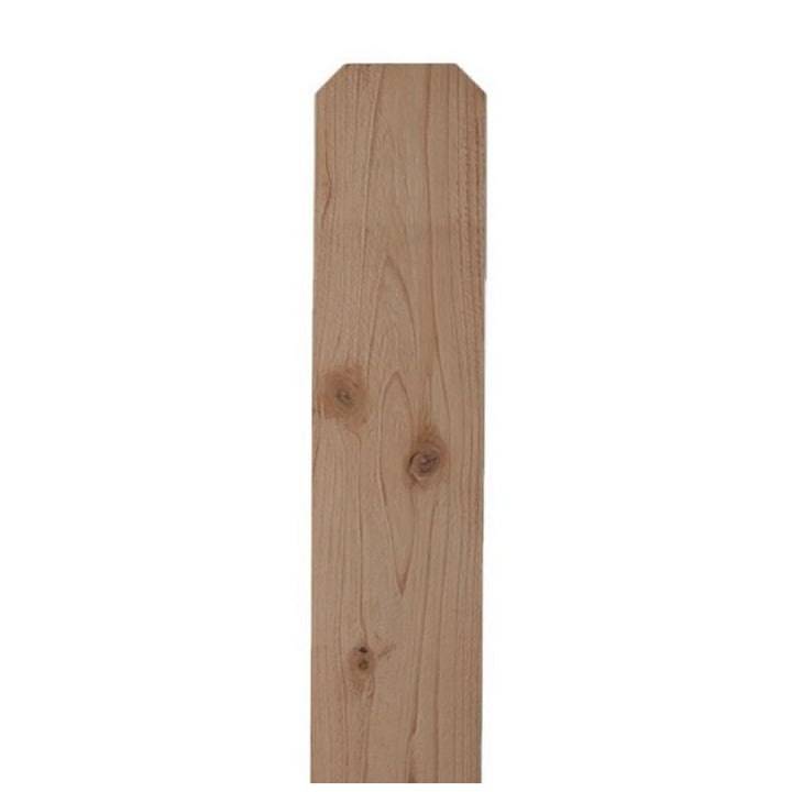 1 in. x 6 in. x 6 ft. Red Diamond Rough KD Premium Cedar Dog Ear Fence Picket - Super Arbor