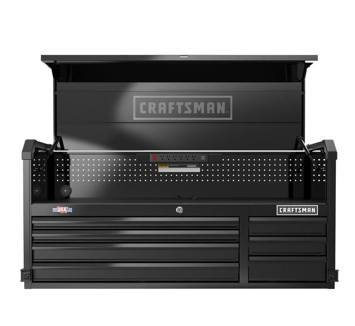 CRAFTSMAN Premium 2000 Series 51.5-in W x 24.5-in H 7-Drawer Steel Tool Chest (Black)