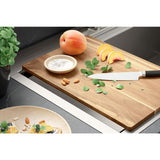 Lyric Workstation 33 in. Dual Mount Stainless Steel Single Bowl Kitchen Sink with Sous Semi Pro Kitchen Faucet