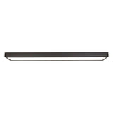 Commercial Electric 4 ft. x 10 in. Deco Matte Black Back-Lit Flat Panel LED Flush Mount 4000 Lumens 3000K 4000K 5000K Dimmable
