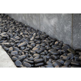 Black Polished 0.5 cu. ft . 0.75 to 1.25 in. Pebbles. 40 lb. Bag (28 Bags / Pallet) - Super Arbor