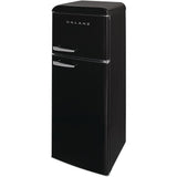 7.6 cu.ft. Retro Mini Refrigerator with Dual Door and True Freezer in Black - Super Arbor