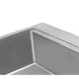 25 x 22 in. Workstation Drop-In Tight Radius Topmount 16-Gauge Stainless Steel Ledge Kitchen Sink Single Bowl