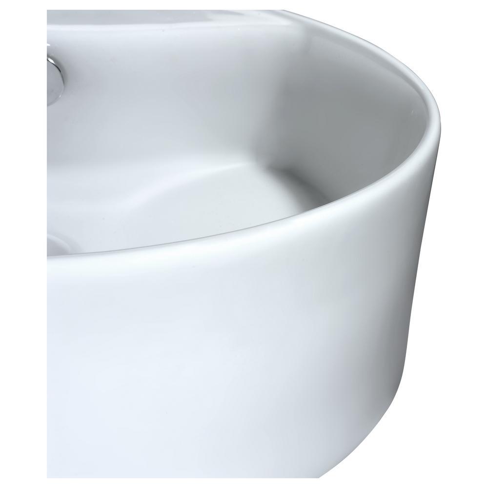 Vitruvius Series Ceramic Vessel Sink in White - Super Arbor