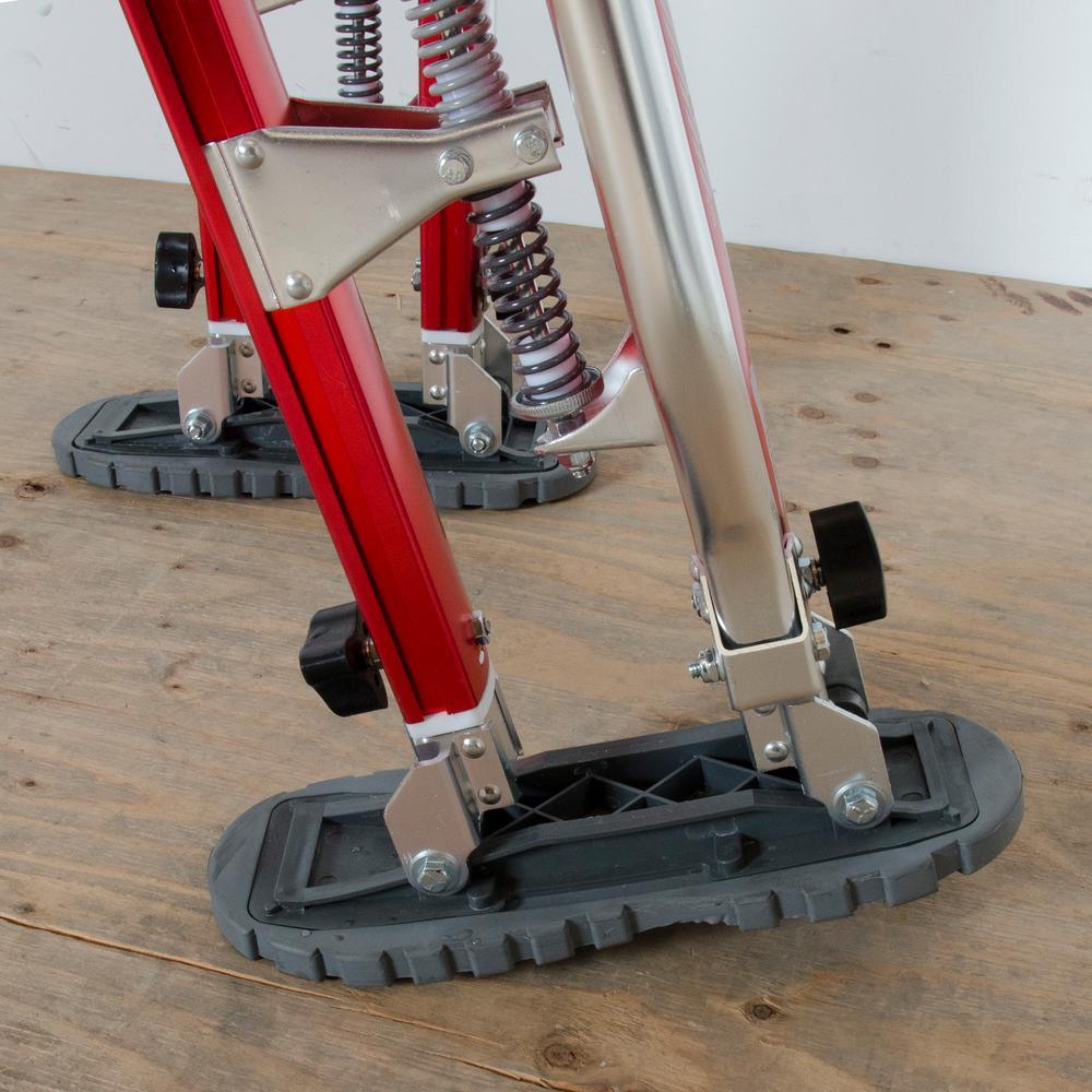 Buildman Grade 18 in. to 30 in. Adjustable Drywall Stilts - Super Arbor