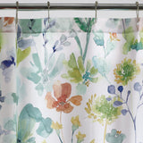 Botanical Bloom 72 in. Multicolored Sateen Standard Shower Curtain - Super Arbor